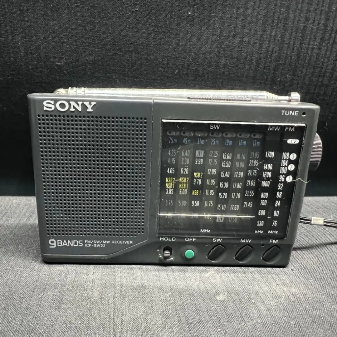 SONY ICF-SW22 ラジオ Sony ICF-SW22 SW/FM/AM Portable Radio Black Audio Sound From