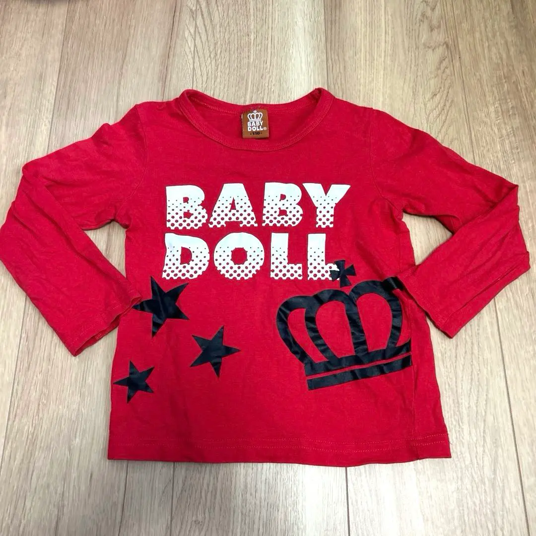 Thumbnail of BABY DOLL Red T-shirt 110