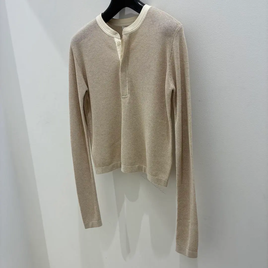 CLANE - 【美品】24AW CLANE MESH HENLEY NECK TOPS 2 CLANE MESH HENLEY NECK TOPS