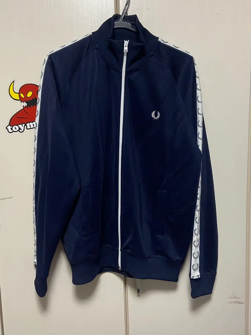 Thumbnail of First Come, First Served: FRED PERRY Navy Zip-Up Jacket, Size L