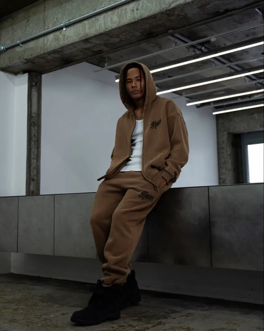 Thumbnail of Mobb Brown Hooded Parka Set-up