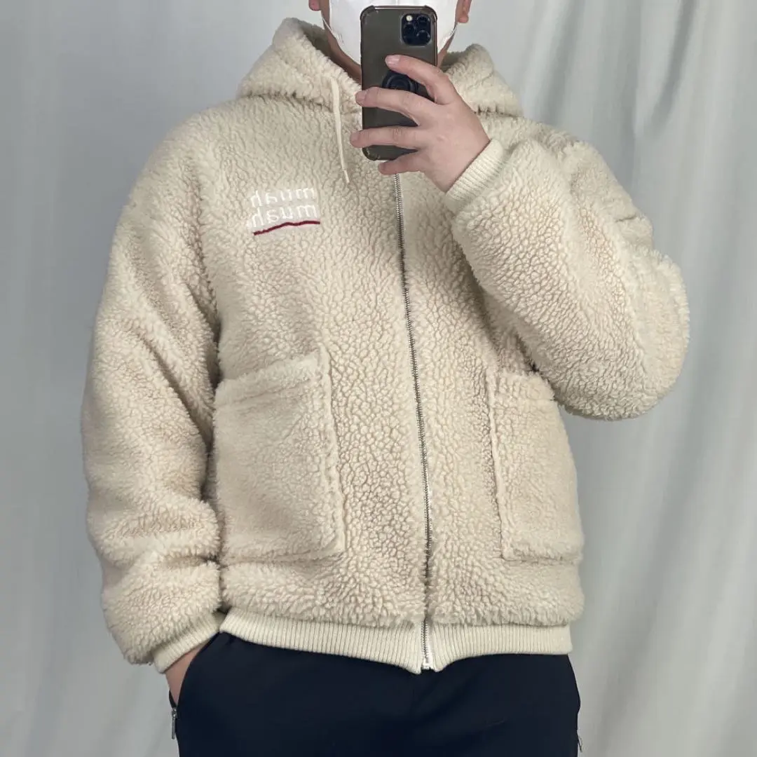 muahmuah ムーアムーア　リバーシブル　ボア　キルティング A'GEM/9 × .kom『muah muah/ムーアムーア』SIGNATURE COMBI HOOD