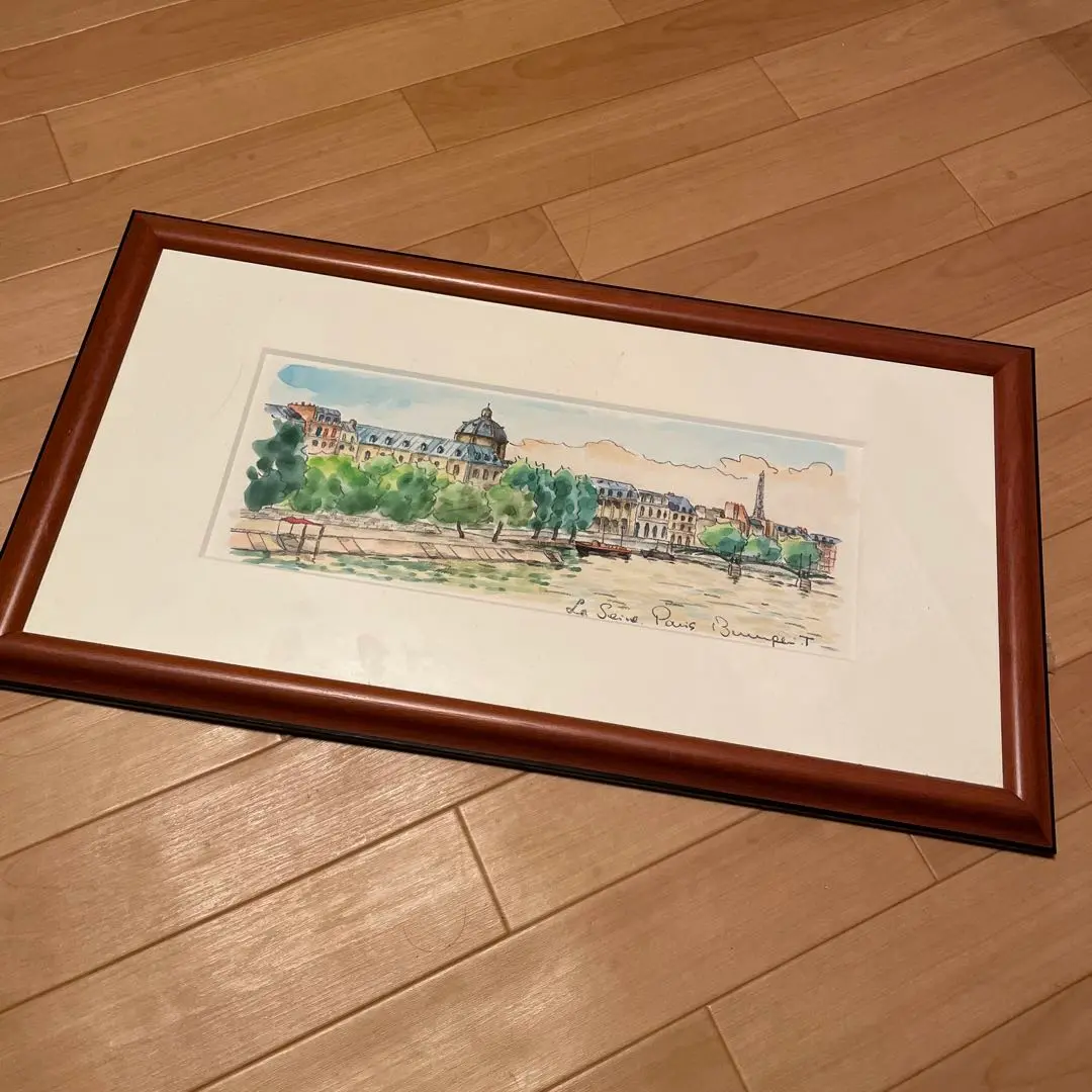 【真作保証】高橋文平「Paris」水彩原画 真筆 直筆サイン 額装品 絵画 真作保証】高橋文平「Paris」水彩原画 真筆 直筆サイン 額装品