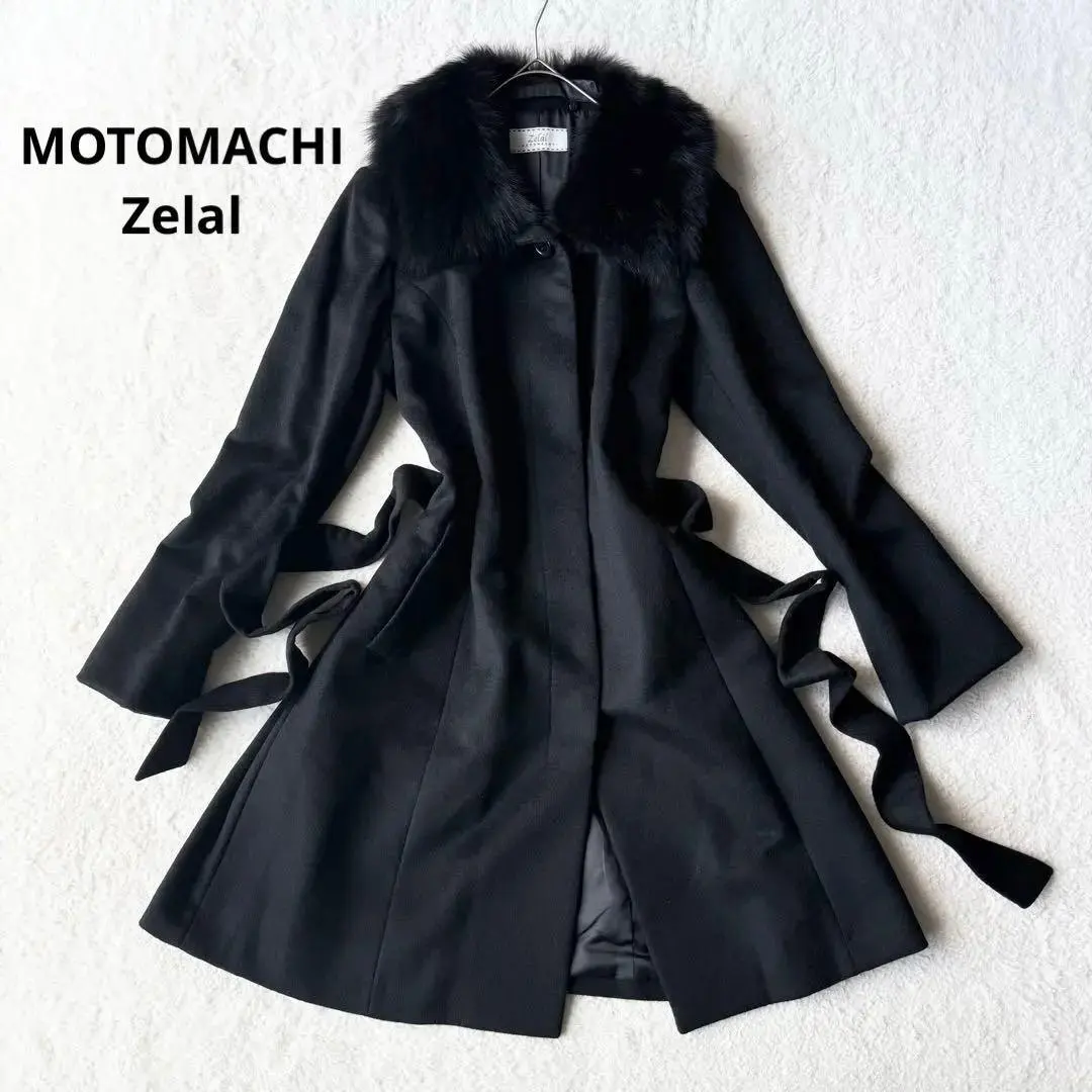 元町ゼラール 喀什米爾 長版大衣 A字型 狐狸毛 大尺碼 的縮圖