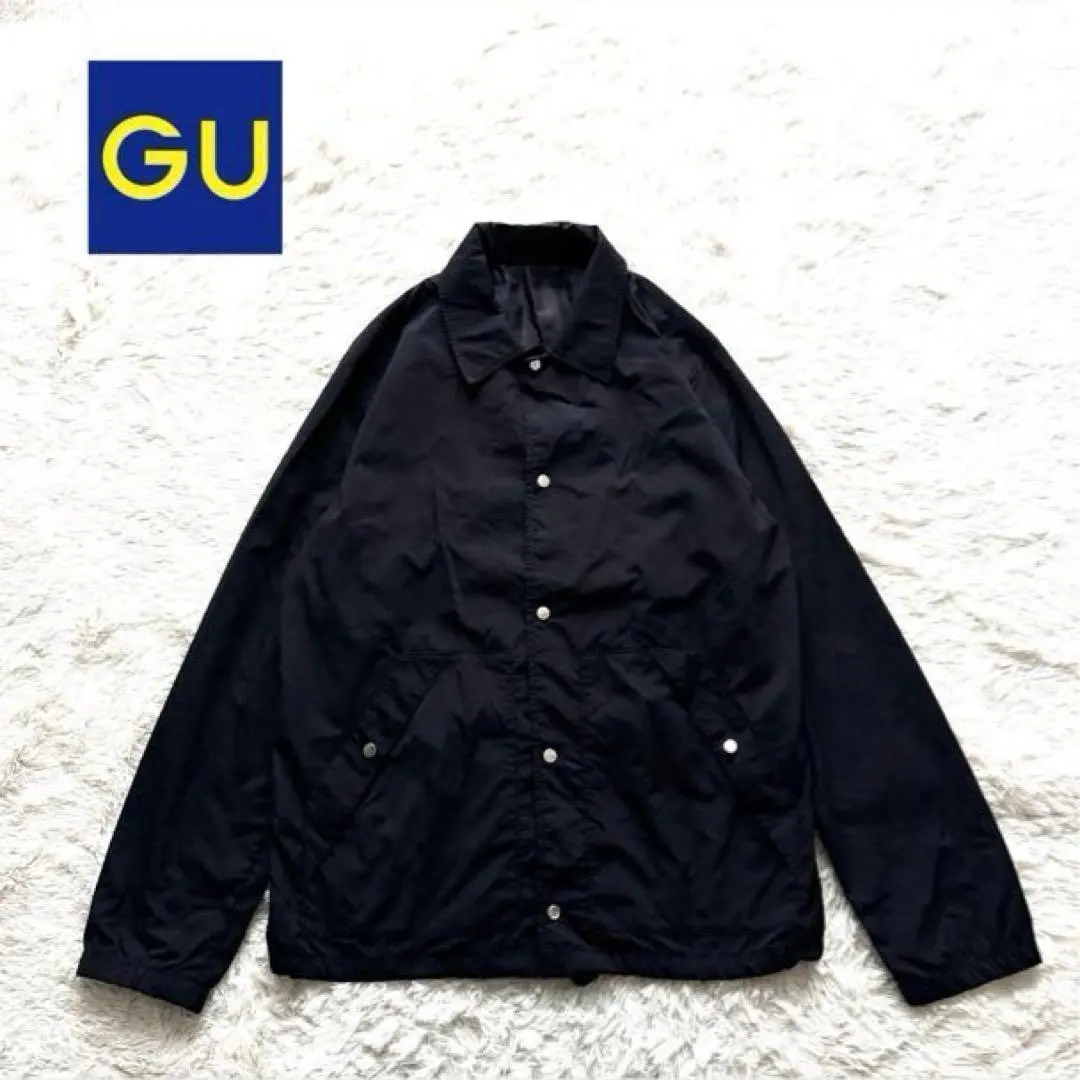 Thumbnail of H4 [GU] Men's Coach Jacket Black M Nylon Casual Stylish