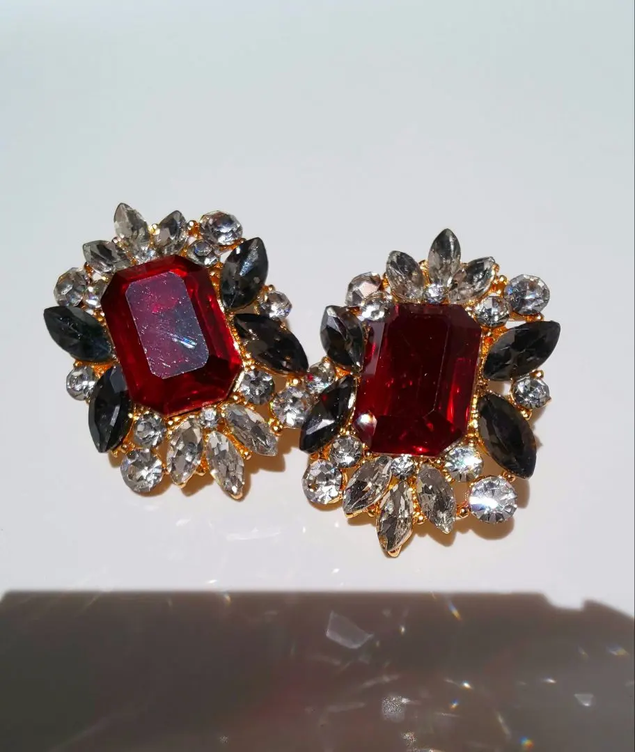 Thumbnail of New Red Crystal Earrings