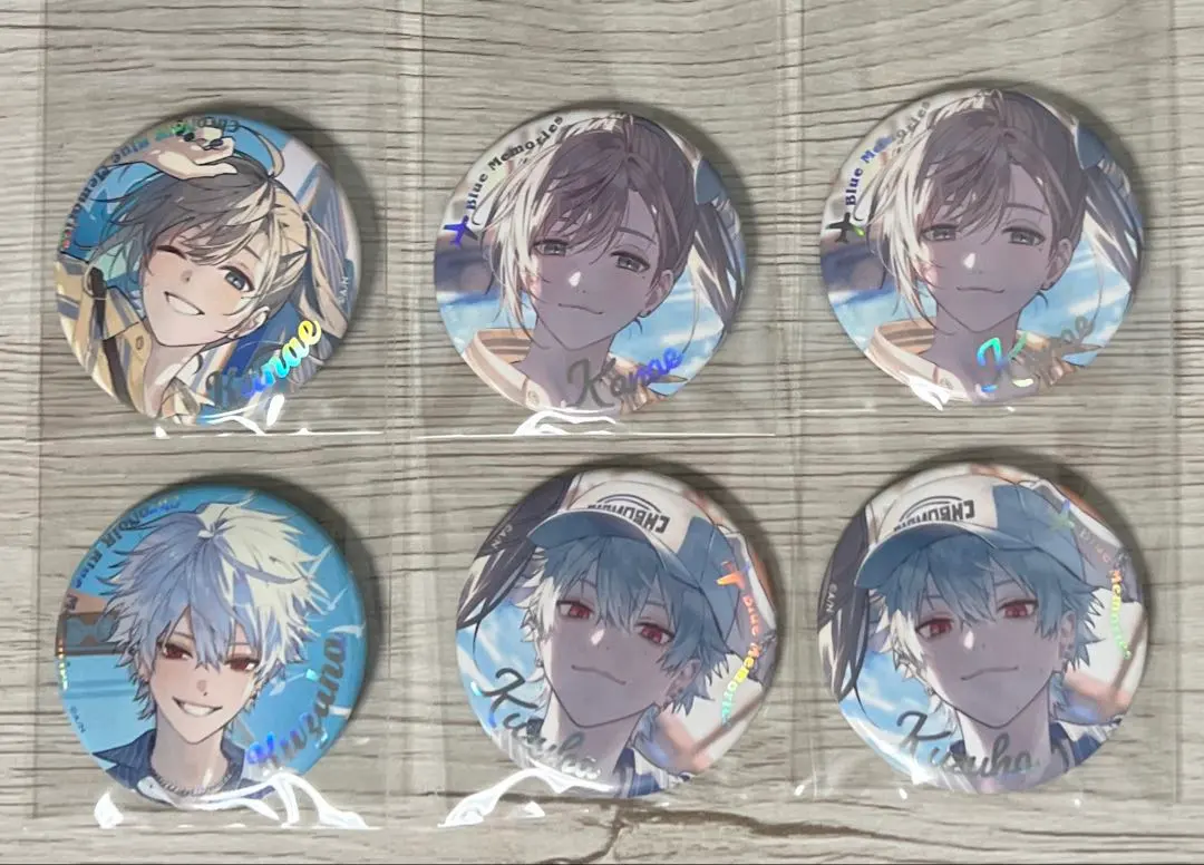 Thumbnail of NIJISANJI Kanae Kuzuha Blue Memories Random Aurora Can Badge