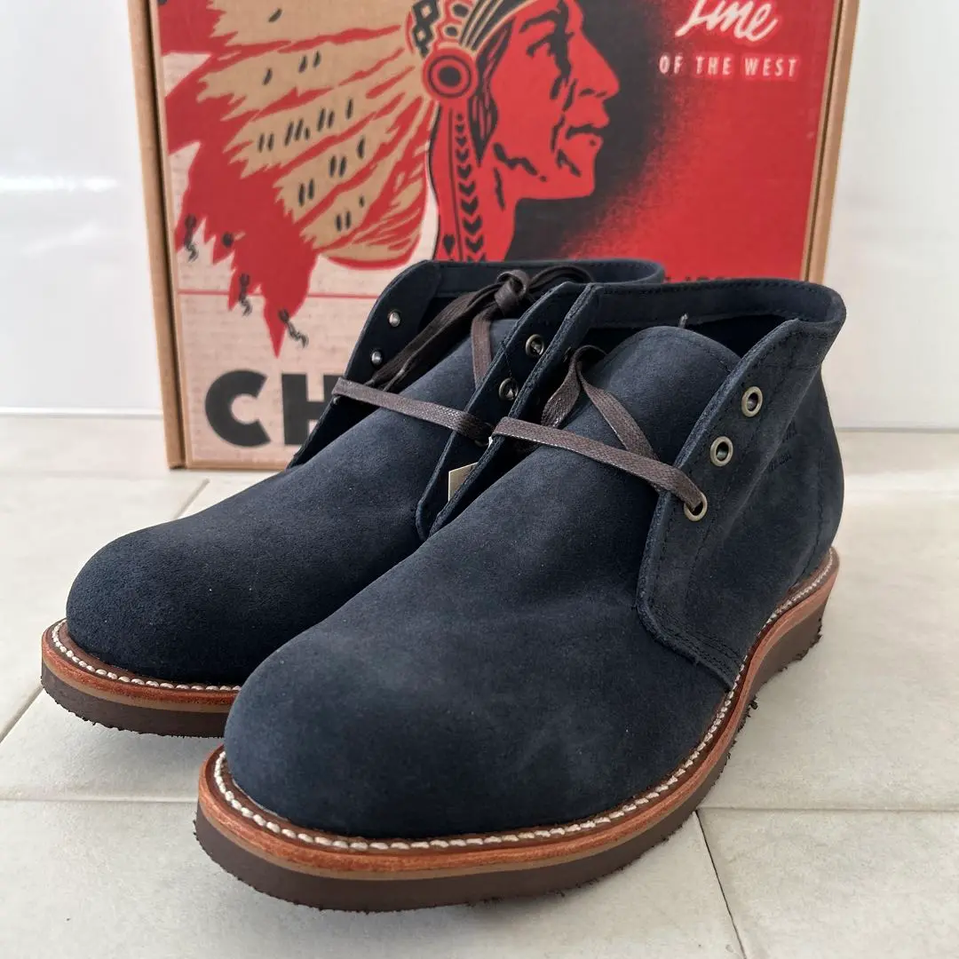 CHIPPEWA スエード　チャッカブーツ US8E チペワ 本革製 レザー チャッカブーツ アメリカ製 スエード