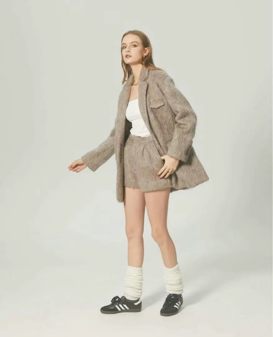THE TOE (ザ トー) Chamonix shaggy jacket ベージュ サイズ:S