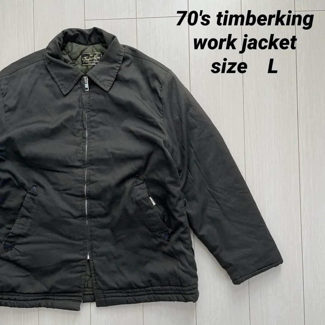 031130 Timber king フライト ジャケット L 70s Timber King souvenir flight jacket | 古着屋TobaRi