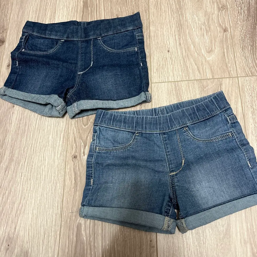 牛仔短褲兩件組 H&M 尺寸90 的縮圖