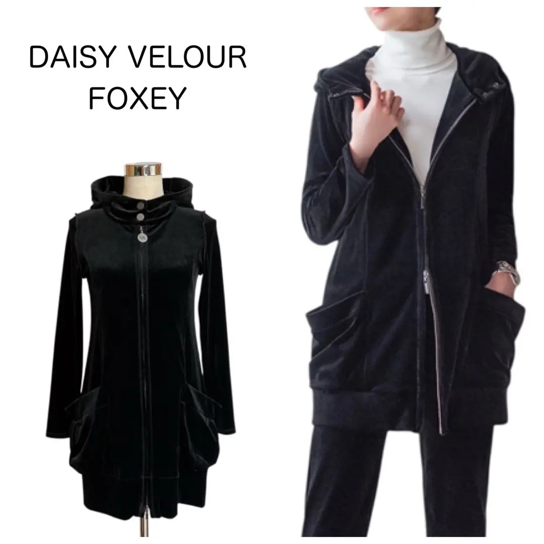 DAISY VELOUR デイジーリンフォクシー ベロアパーカー 42 DAISY VELOUR デイジーリンフォクシー ベロアパーカー 42 DAISY
