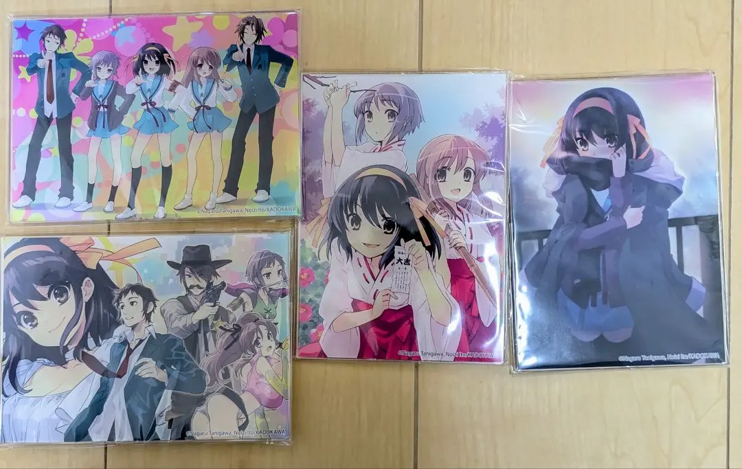 Thumbnail of The Melancholy of Haruhi Suzumiya Movie Lottery Acrylic Panel 4 Pieces *Incorrect Size Version