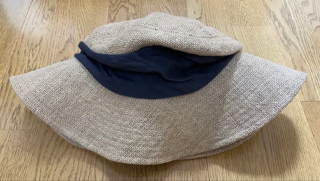 【新品・未使用】mature ha. ジュートドレープハット グレー mature ha. マチュアーハ jute drape hat middle ジュート