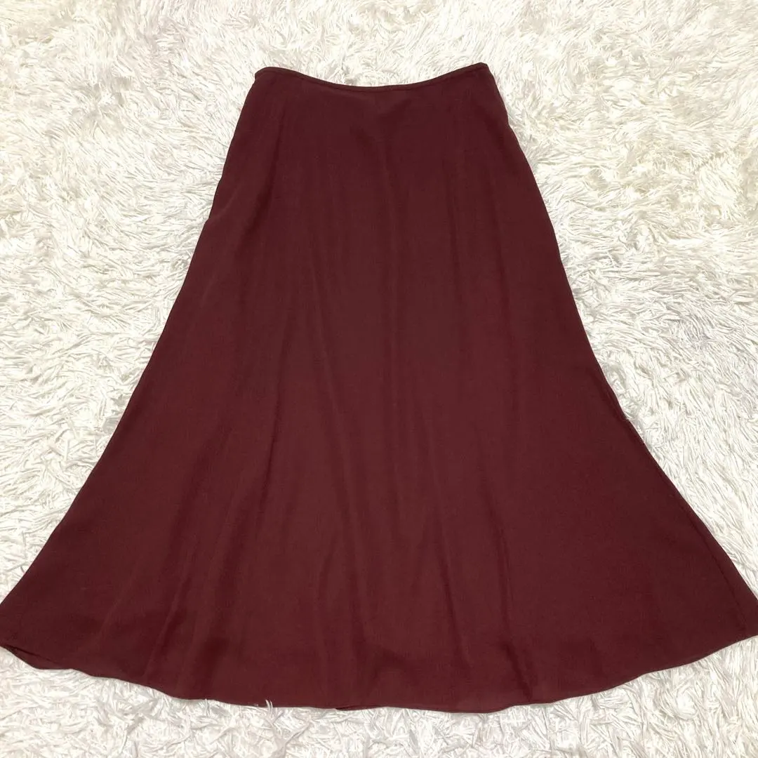 Thumbnail of Excellent Condition ✨ 24aw Theory Luxe LOUISE Long Skirt M Bordeaux