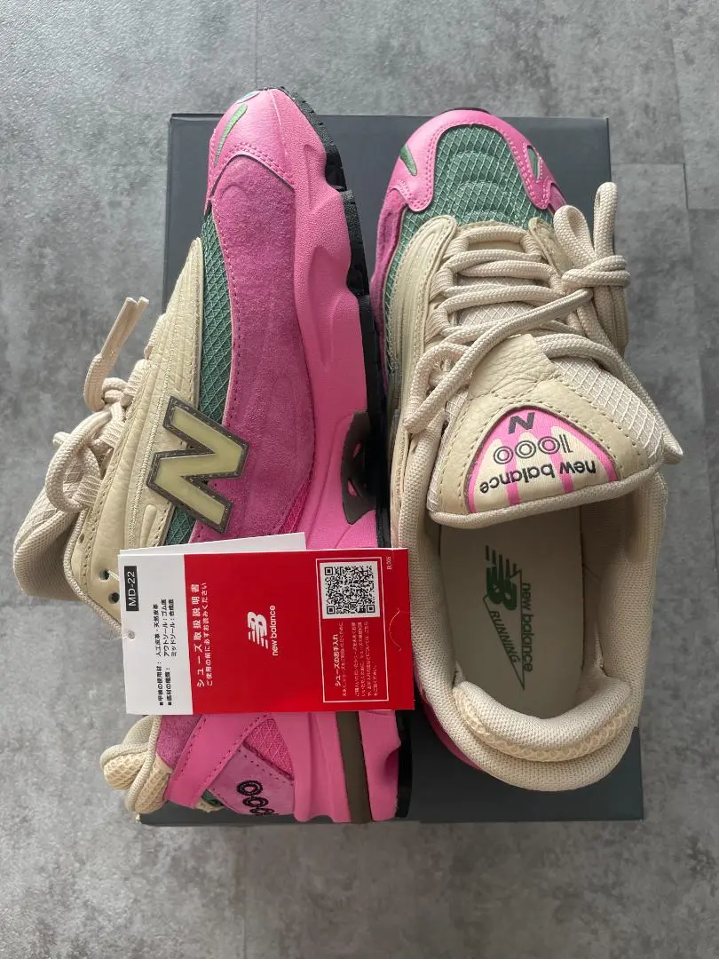 新品・箱ありNewBalanceM1000MC BEIGE/PINK 24cm Joe Freshgoods x New Balance 