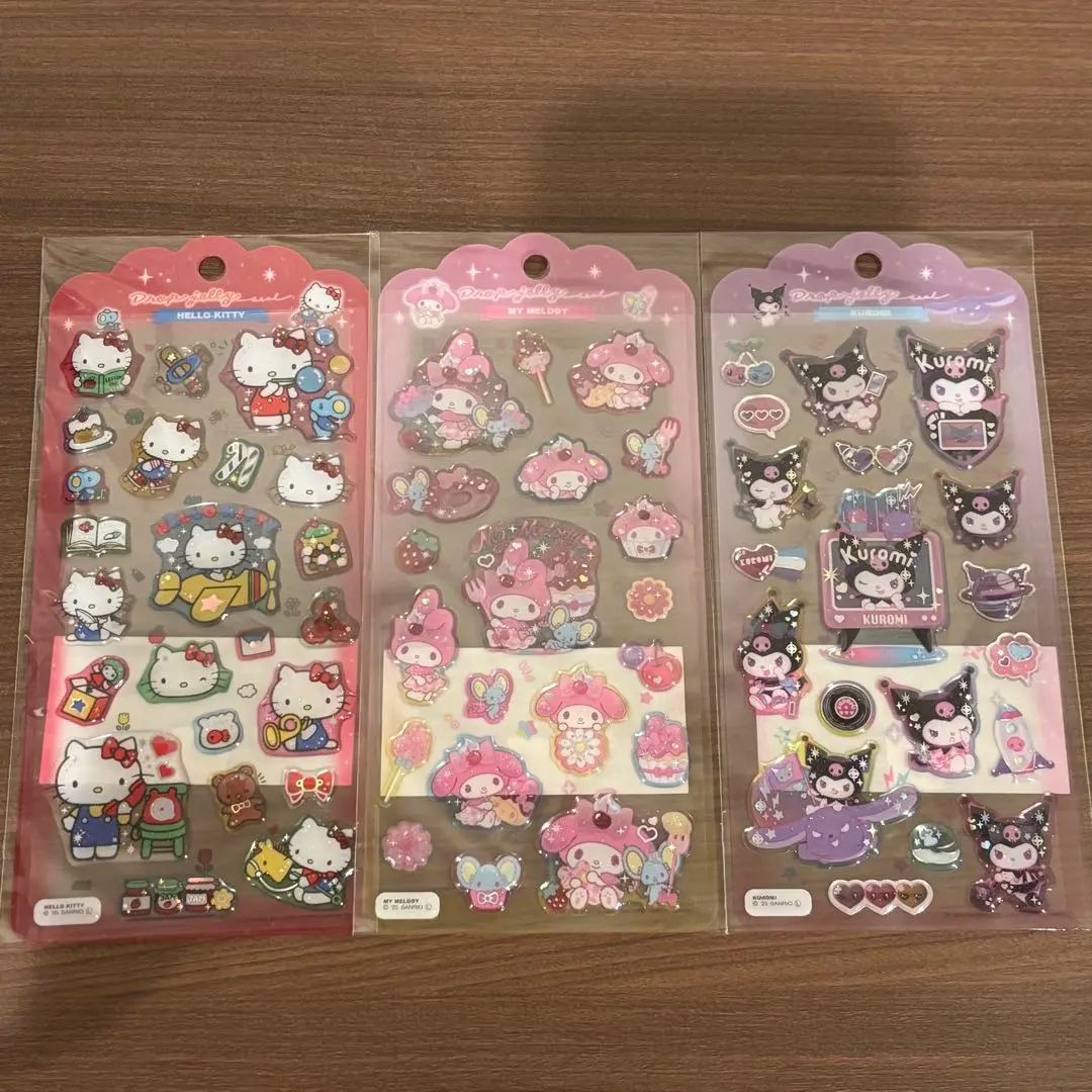 Thumbnail of Drop Jelly Stickers Sanrio Kitty My Melody Kuromi