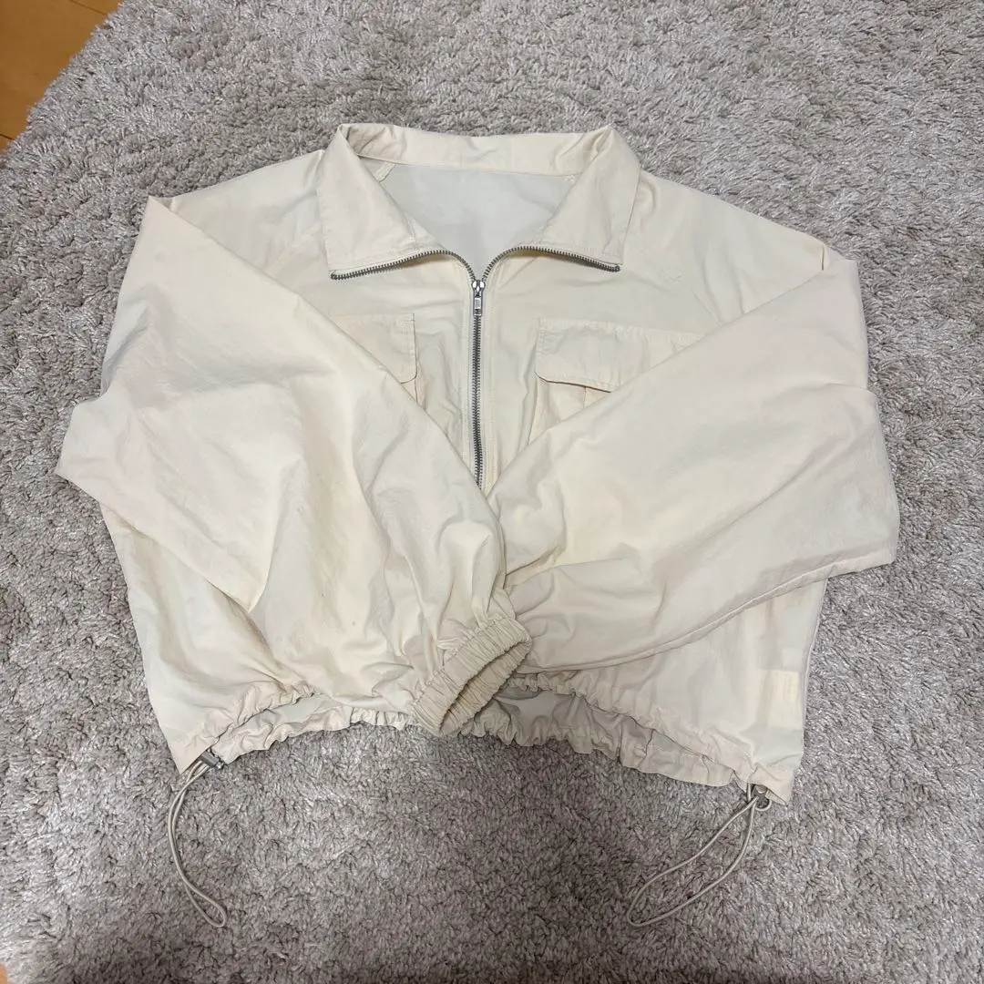 Thumbnail of Ivory cropped jacket