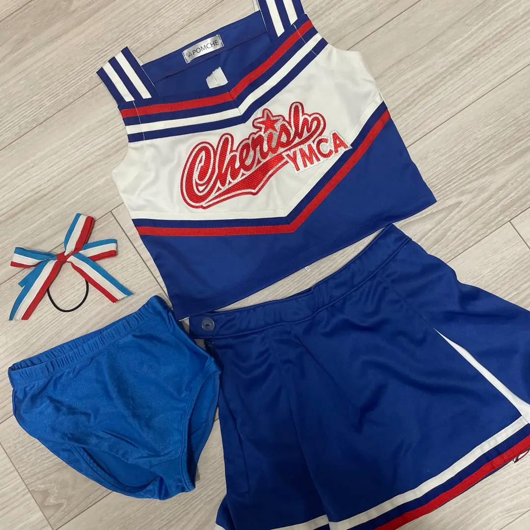 YMCA チアユニフォーム 美品】チア ダンス キッズ ユニフォーム 衣装 YMCA - メルカリ
