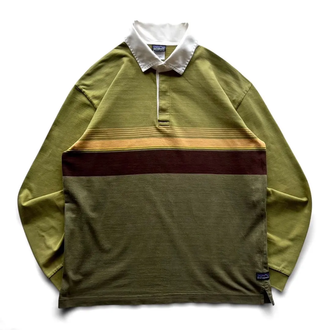 80s デカタグ　パタゴニア ストライプ ラガーシャツ 長袖 80s デカタグ パタゴニア ストライプ ラガーシャツ 長袖