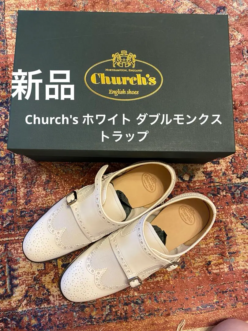 Church's 白色雙搭帶皮鞋 的縮圖