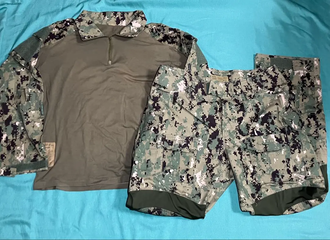 米軍放出品　実物　希少　海軍　AOR2 ズボン　パンツ　ラージサイズ　Lサイズ MILITARY 実物 新品 米軍 AOR2 NWU TYPE III コンバットパンツ