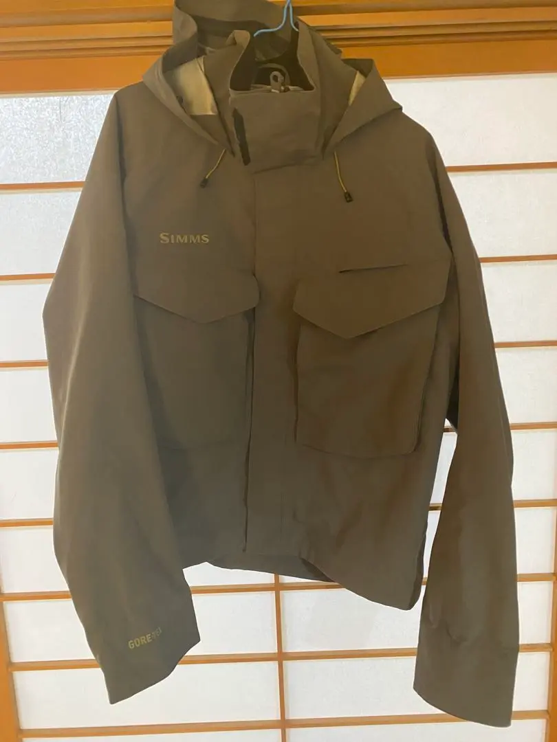 美品！シムス ガイドジャケット ゴアテックス スティール シムス ジャケット Mサイズ ガイドジャケット simms GORE-TEX