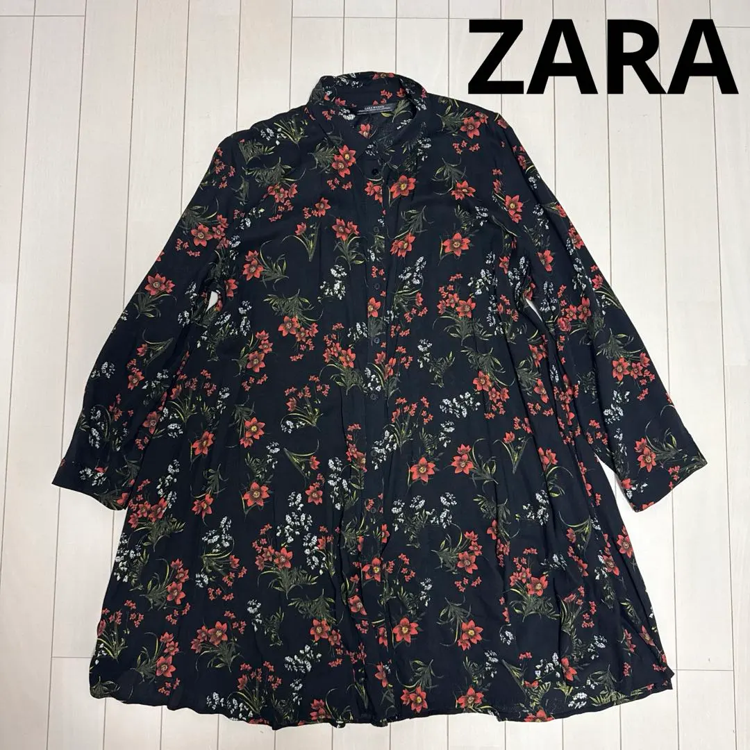 Thumbnail of ZARA Floral Long Sleeve Shirt
