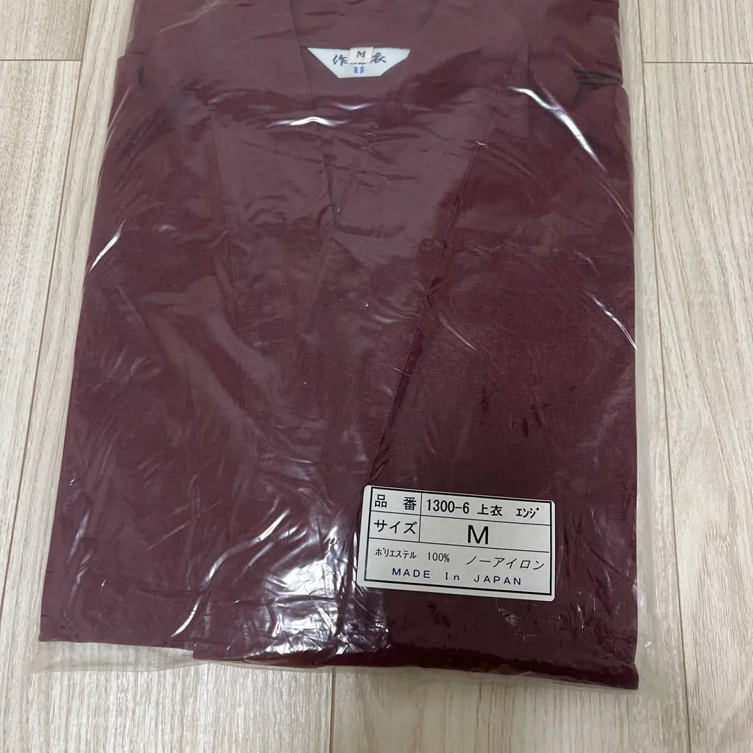 作務衣 M 尺寸 上衣 紅色 的縮圖