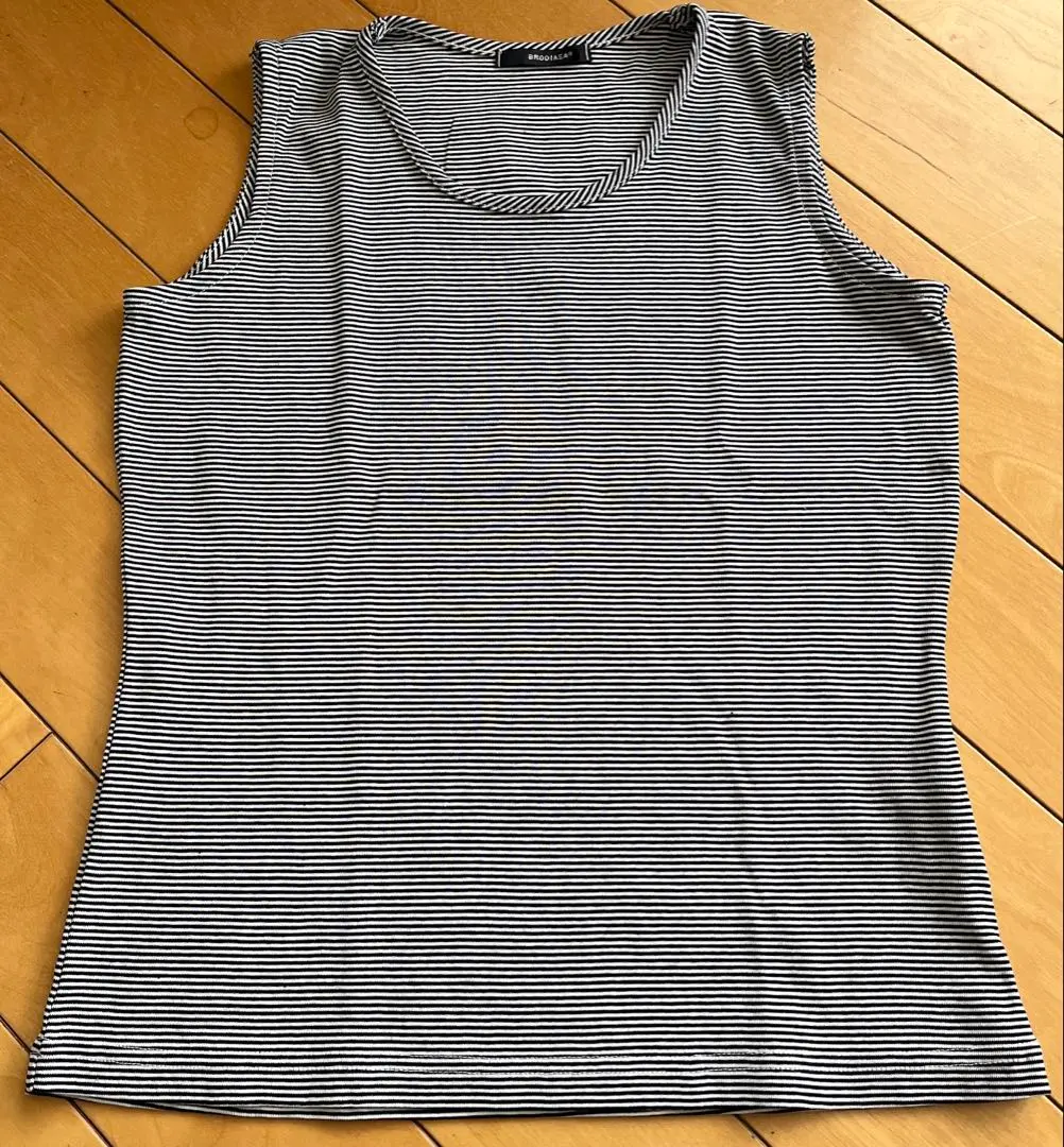 Thumbnail of Black and white striped tank top, size 40