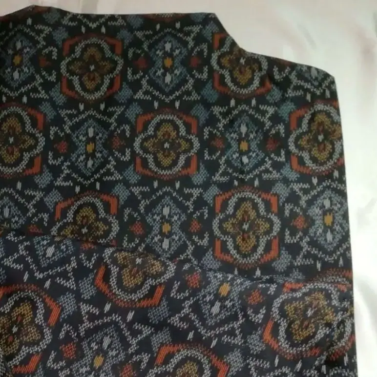 Thumbnail of Oshima Tsumugi Ensemble, Unlined, Showa Retro, Silk, Reused Item