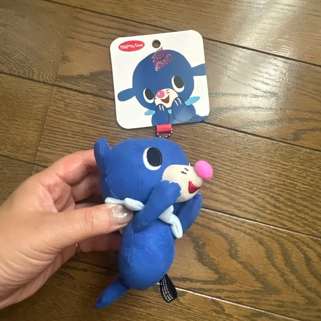 新品未使用美品タグ付き　アシマリ　ポケモンタイム　マスコットキーホルダー ポケモンセンター限定 アシマリ ぬいぐるみマスコット
