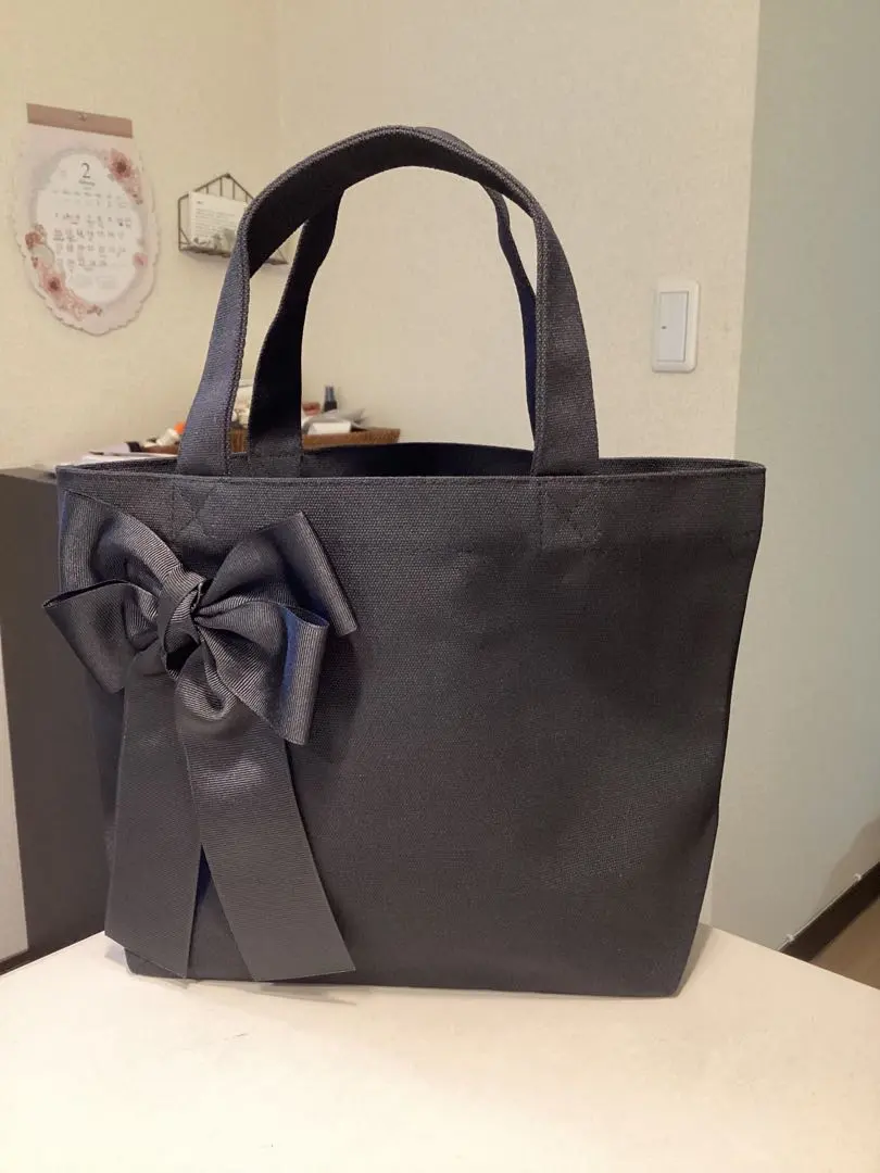 大大的蝴蝶結很棒★蝴蝶結手提包★黑色 的縮圖