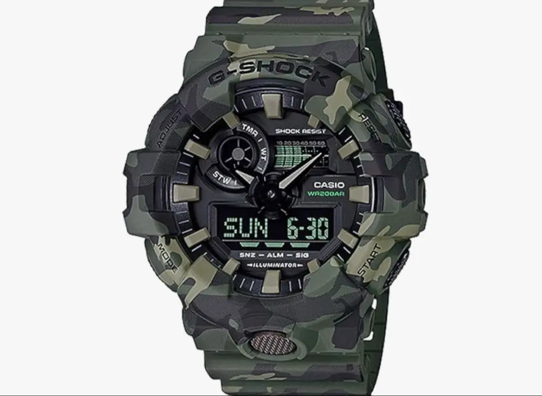 中古 レアカラー CASIO G-SHOCK GA-700CM ダークブルー迷彩 G-SHOCK カシオ CASIO Gショック ジーショック 腕時計 クオーツ