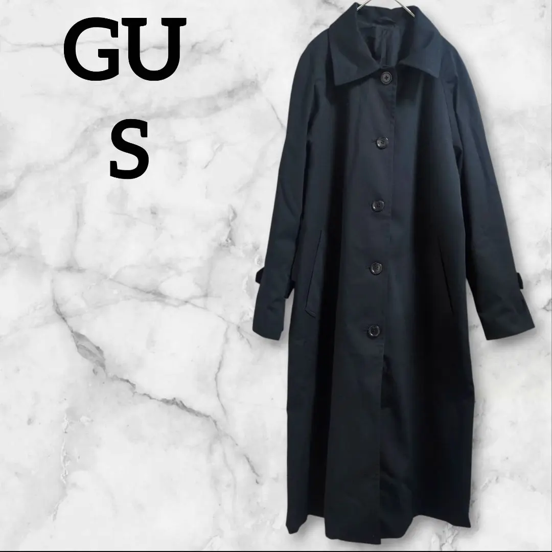 Thumbnail of GU [S] Black Long Coat Balmacaan Coat Water Repellent