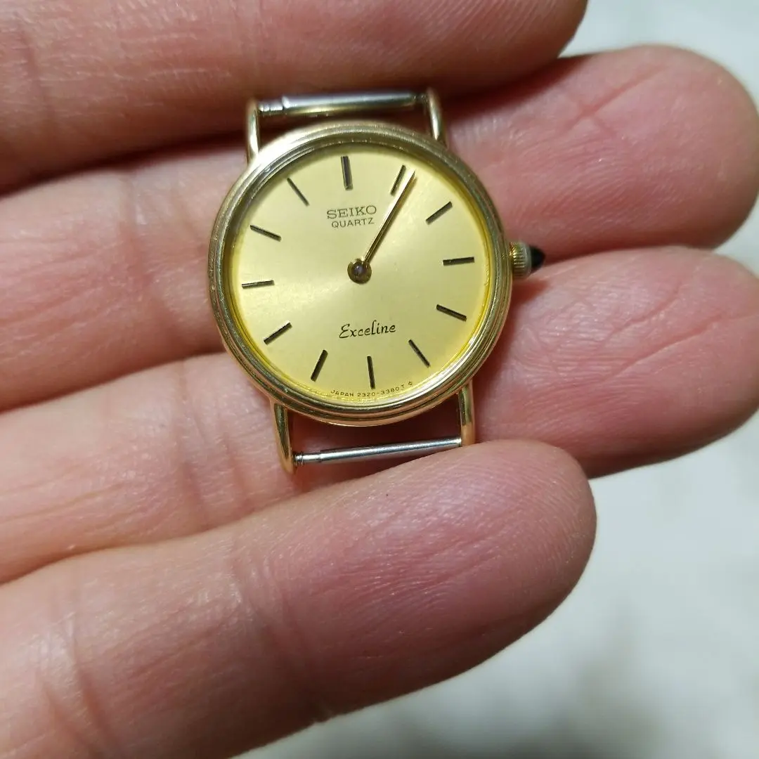 14金 SEIKO Exceline 14K/ST クォーツ 時計 レディース（Yahoo