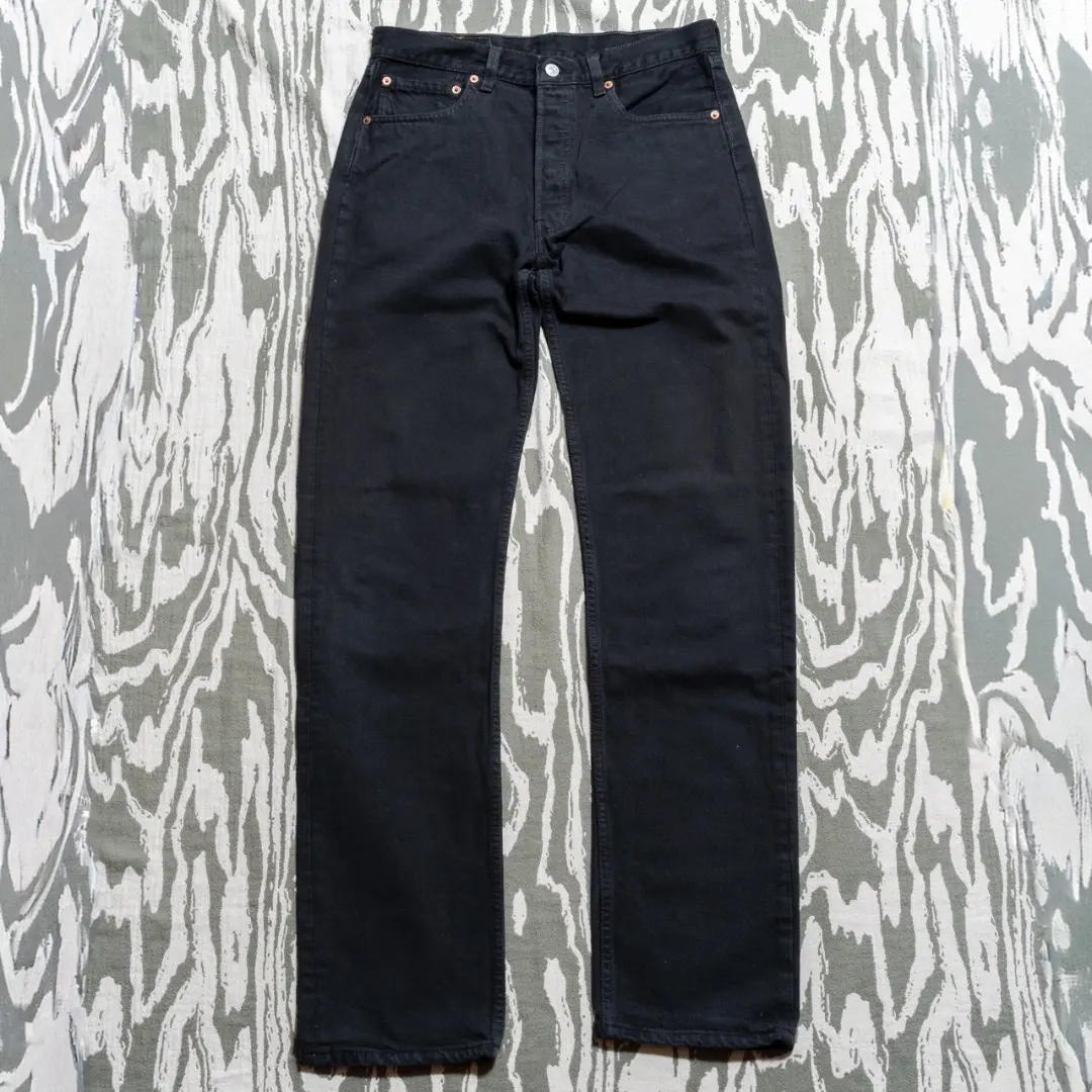 90年代 美國製 Levi's 李維斯 501 黑色牛仔褲 W32L36 的縮圖