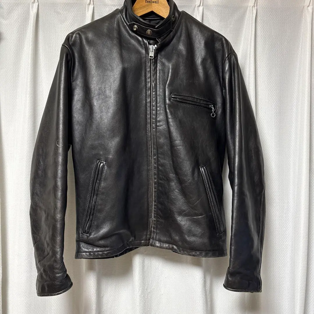 Schottショットシングルライダースジャケット141サイズ40 ブラック 楽天市場】ショット SCHOTT 141 シングルライダース ブラウン
