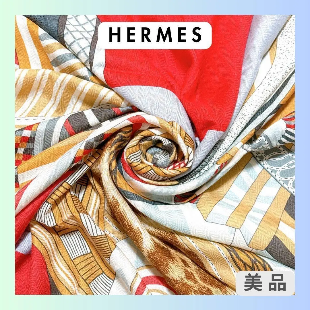 【美品】エルメス カシシル 140 空想の鞍 HERMES - 新品 HERMESエルメス カレ140 ジェアン 空想の鞍
