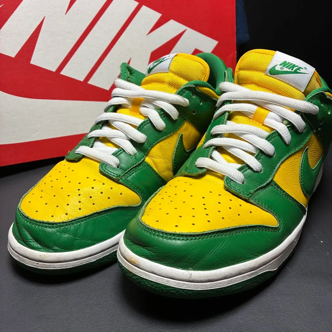 新品・未使用　ナイキ ダンクローブラジル　スニーカー　キッズ　ベビー　15cm 2025年最新】nike dunk low sp brazilの人気アイテム - メルカリ