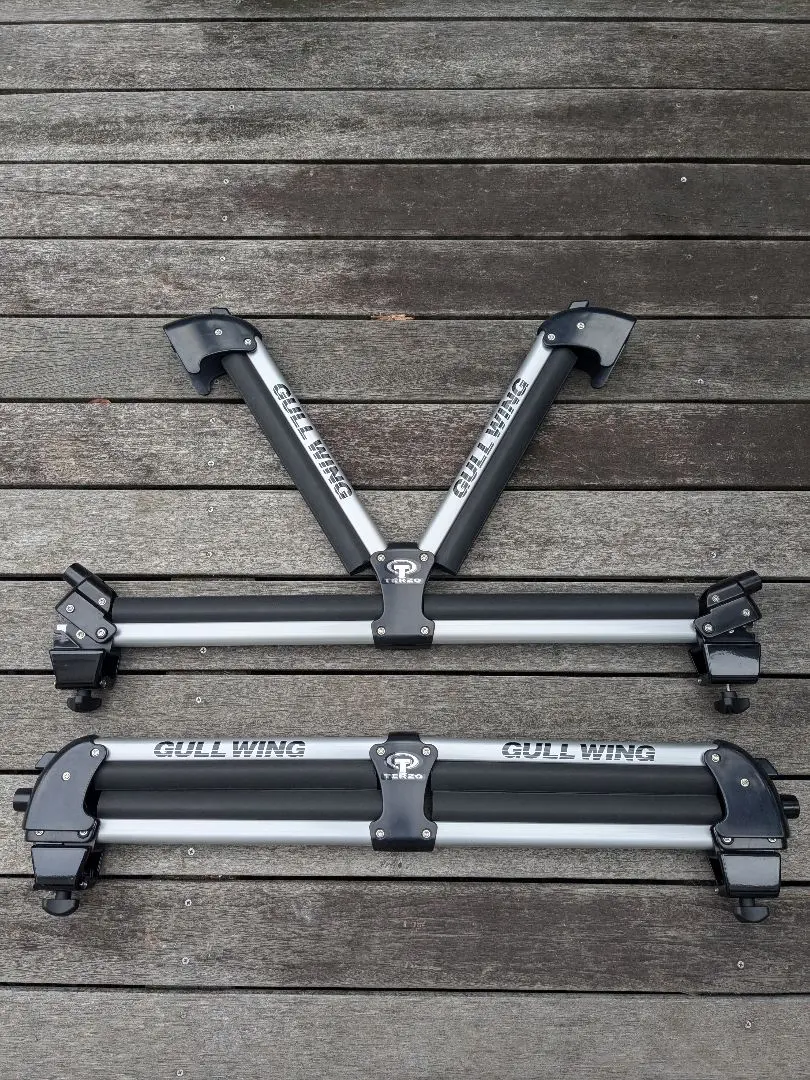 TERZO スキー・スノーボード キャリア GULL WINGタイプ 鍵付美品 3802328db3e68201f92d92c2a8e092