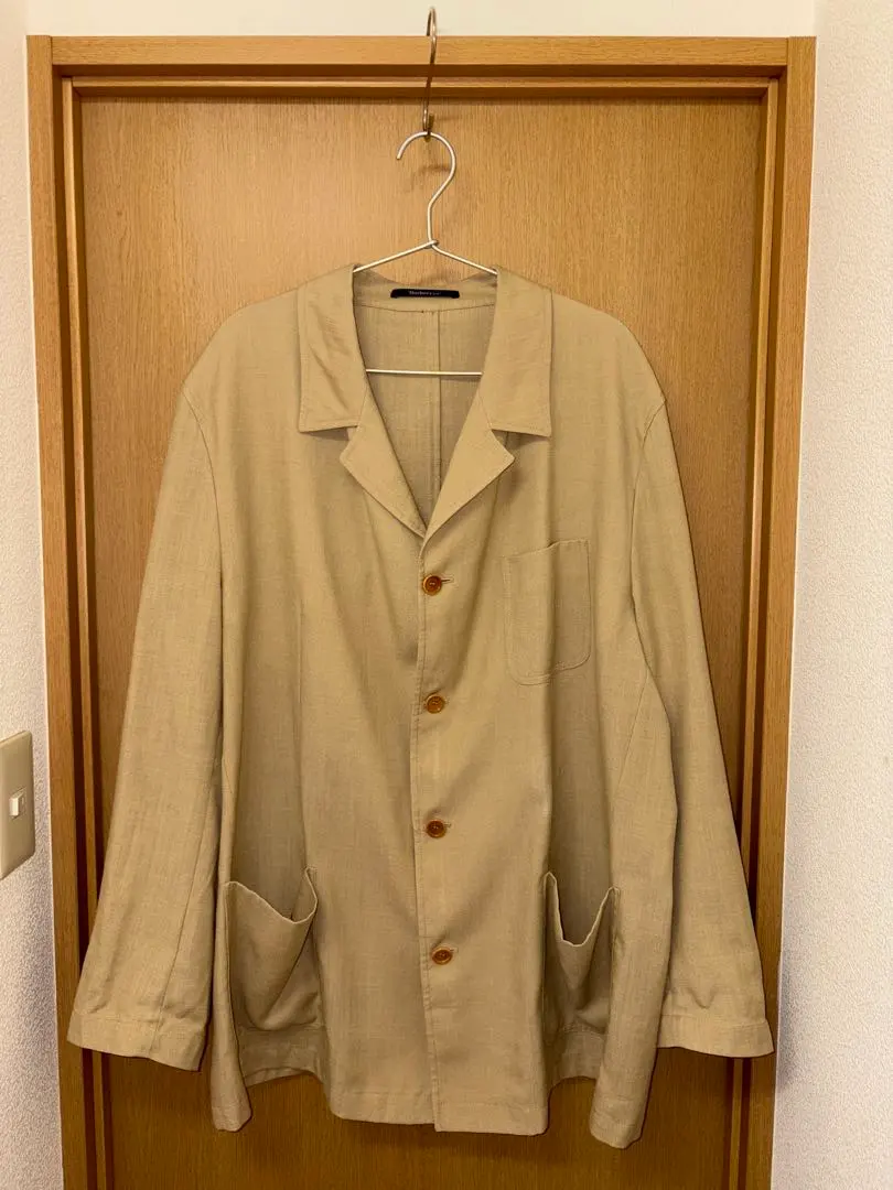 Thumbnail of Burberry French work type long jacket linen 80s