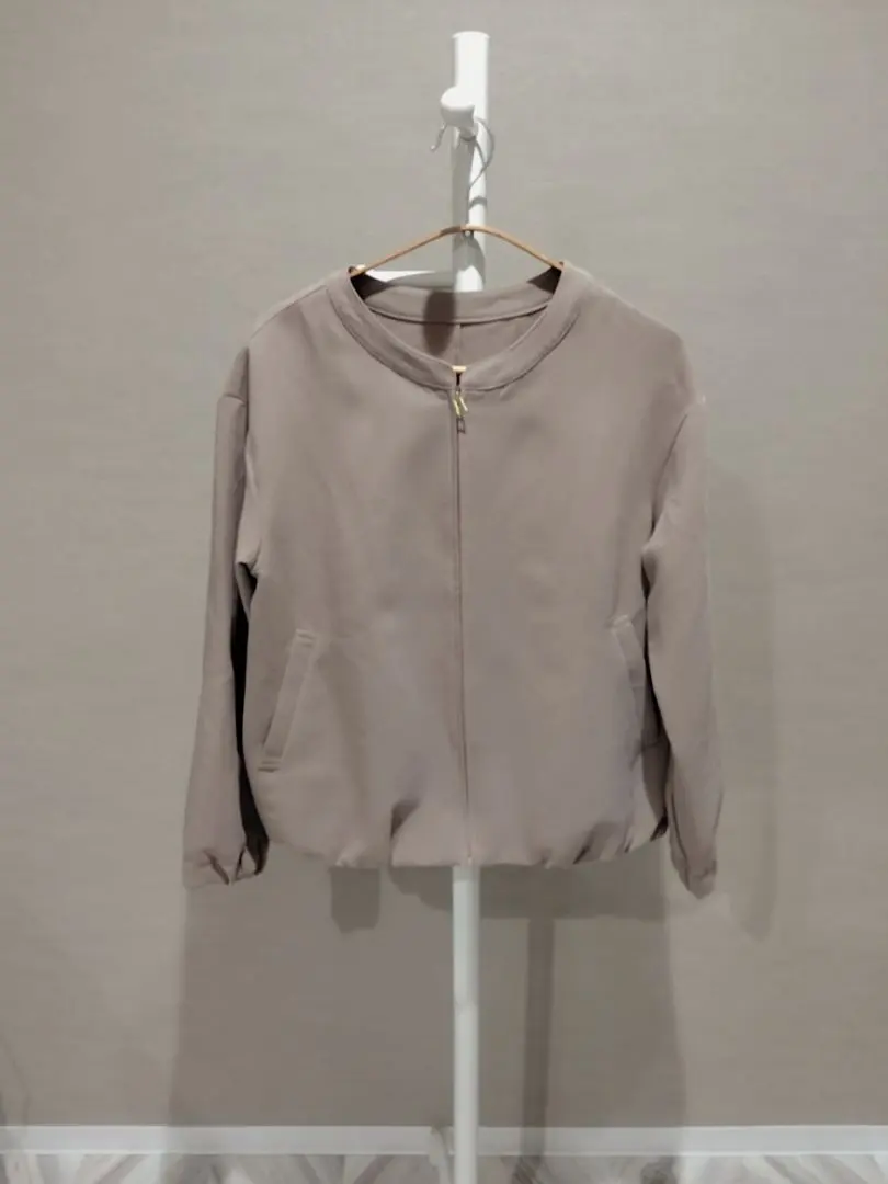 Thumbnail of No-collar jacket, pink beige