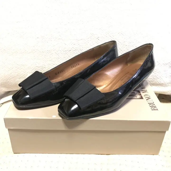 新品！ブルーノマリ パンプス ハイヒール ブラック 23cm レディース ブルーノマリ オープントゥパンプス - メルカリ