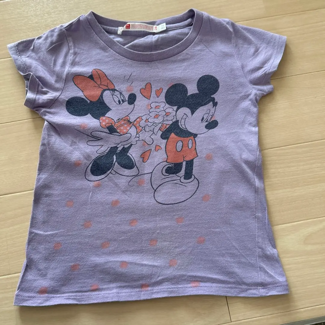 Thumbnail of UNIQLO Mickey & Minnie T-shirt 110 Purple