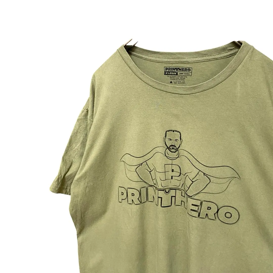 PRINTHERO 英雄 拼貼 HERO T恤 綠色 卡其色 的縮圖
