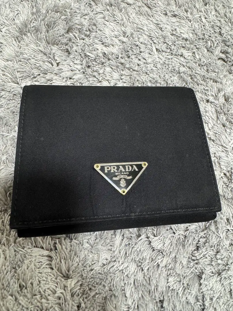 Thumbnail of PRADA Black Nylon Bi-fold Wallet