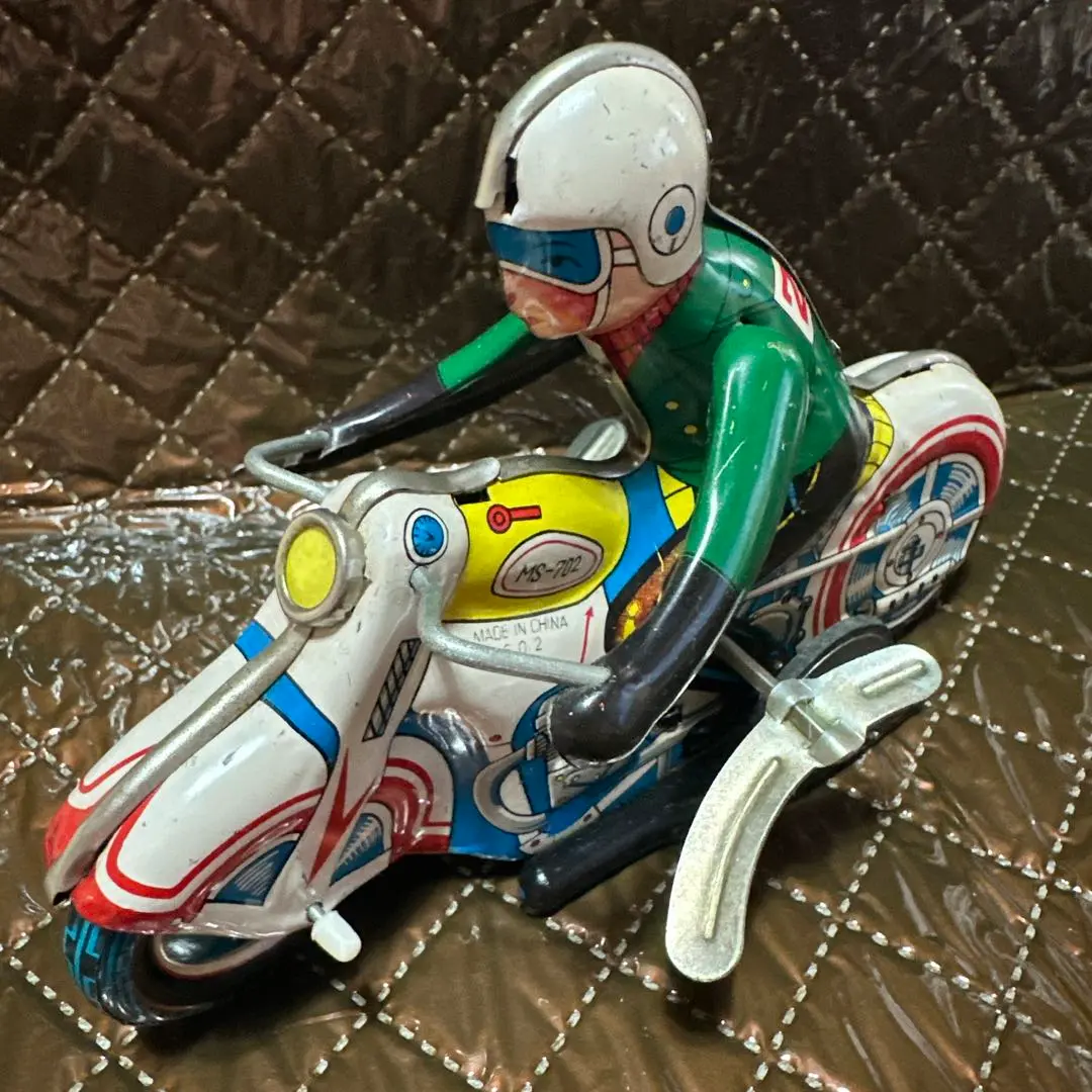 バイクトレーラー＊ブリキ×ソフビ玩具＊自動車＊自転車＊バイク＊ゼンマイ仕掛け＊ 619LwZNMRfL._UF350,350_QL50_.jpg