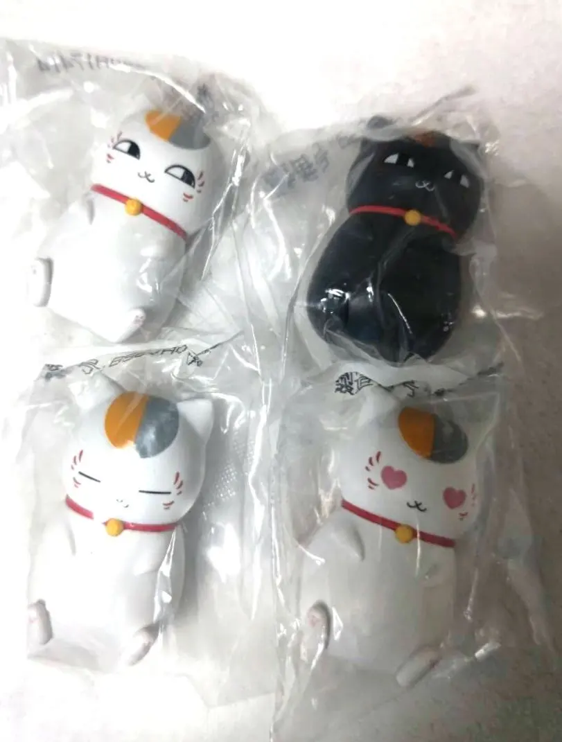 夏目友人帳 迷你公仔 貓咪老師與黑貓咪 的縮圖