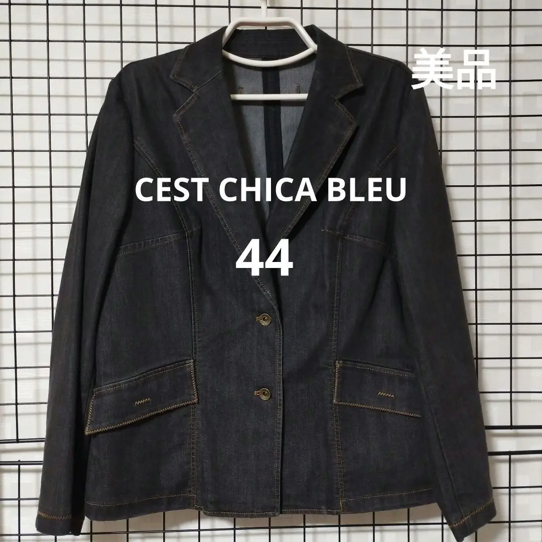 CEST CHICA BLEU セシカ 44 起毛デニムジャケット 2025年最新】C'est ChiC'a Gジャン・デニムジャケット